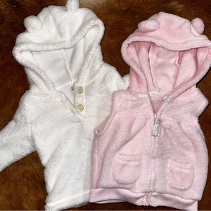 Carters fleece pullover and vest - toddler 6 months
